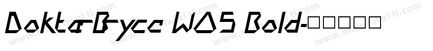 DokterBryce W05 Bold字体转换